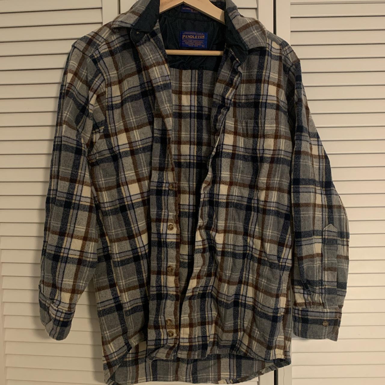 100% wool Pendleton flannel shirt / jacket / Shacket... - Depop