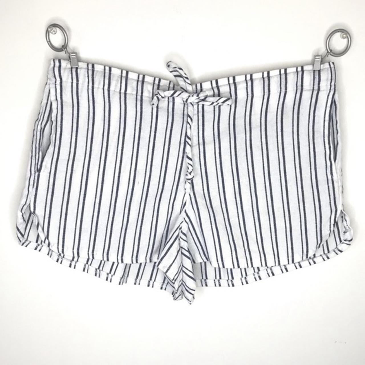 Brandy Melville Black & White Striped Shorts, labeled Size M but fits like  Sml