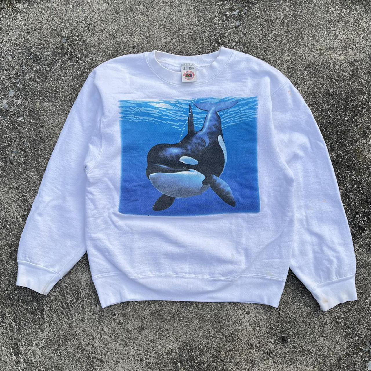 vintage whale sweatshirt