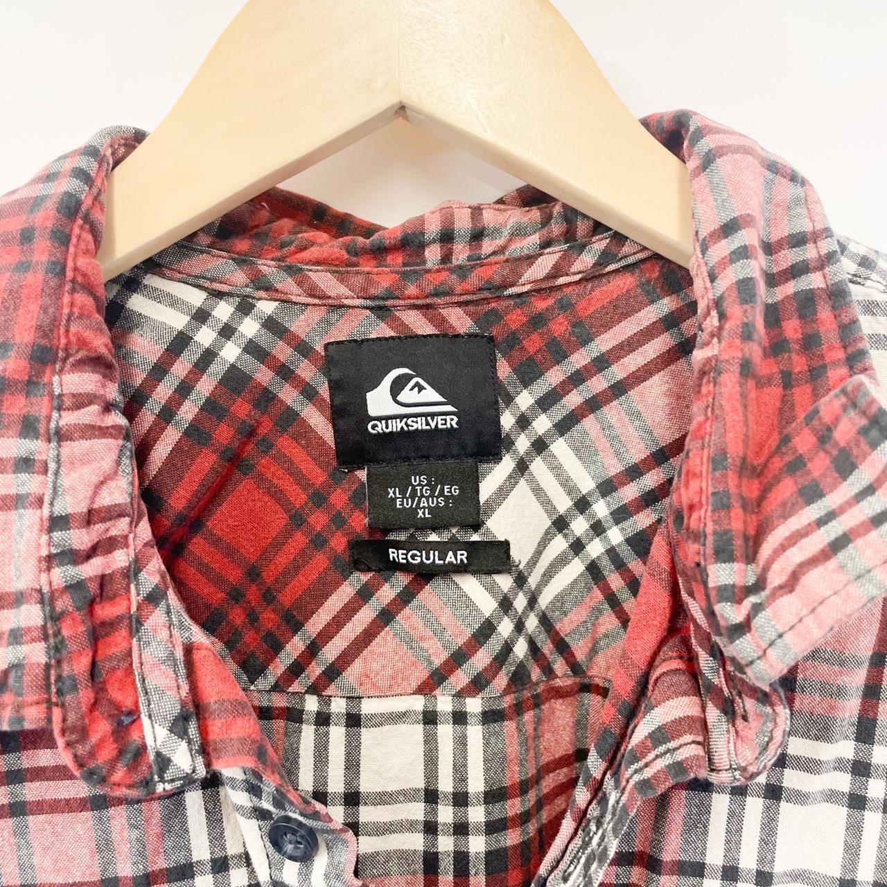 Quiksilver Men's Orange and White Shirt (3)