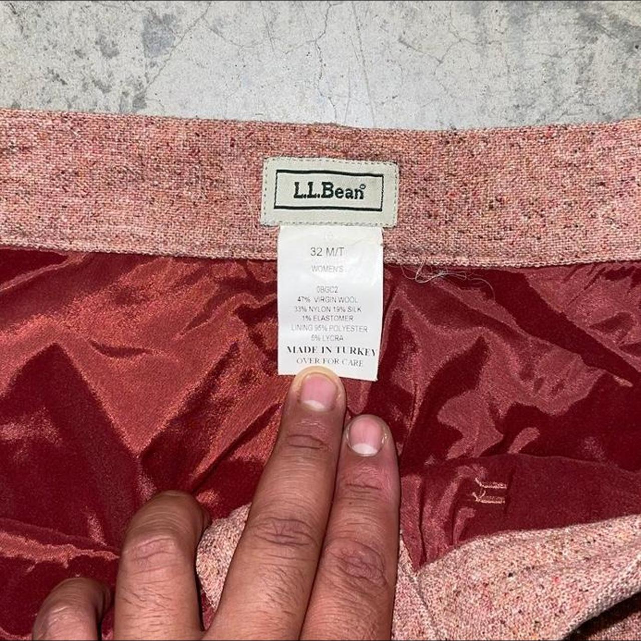 vintage llbean casual salmon wool pants womens 32... Depop