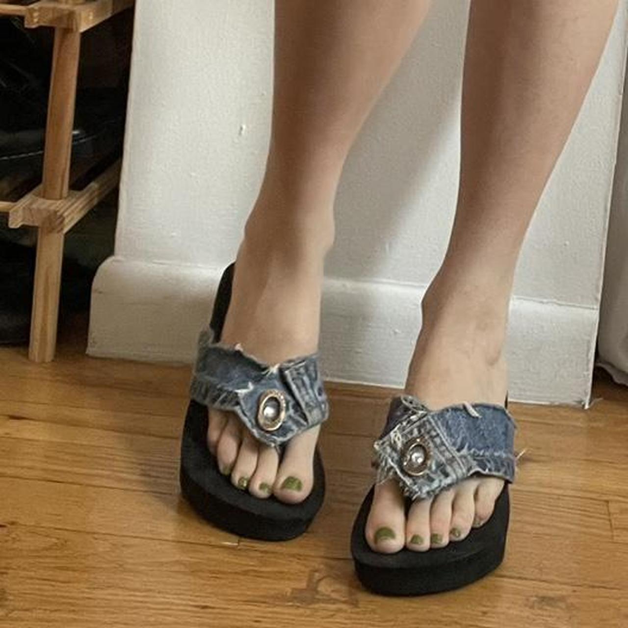 y2k platform flip flops