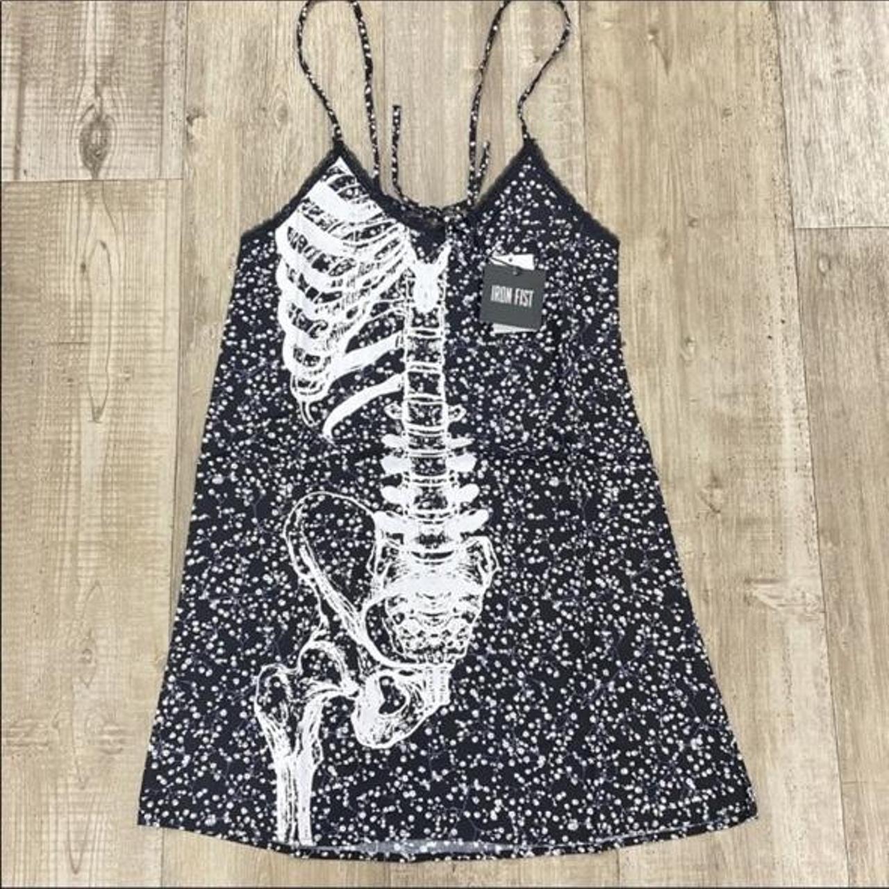 Iron Fist Women's Black and White Dress