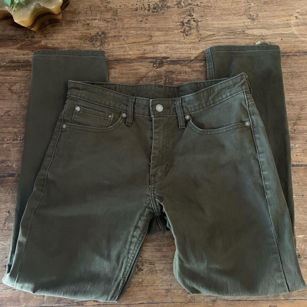 olive green levi's 511