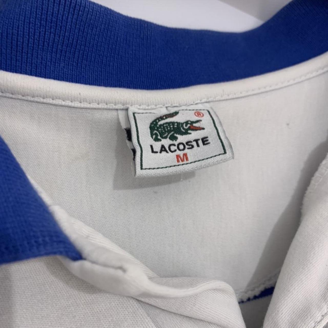 Lacoste Men's Navy and White Polo-shirts | Depop