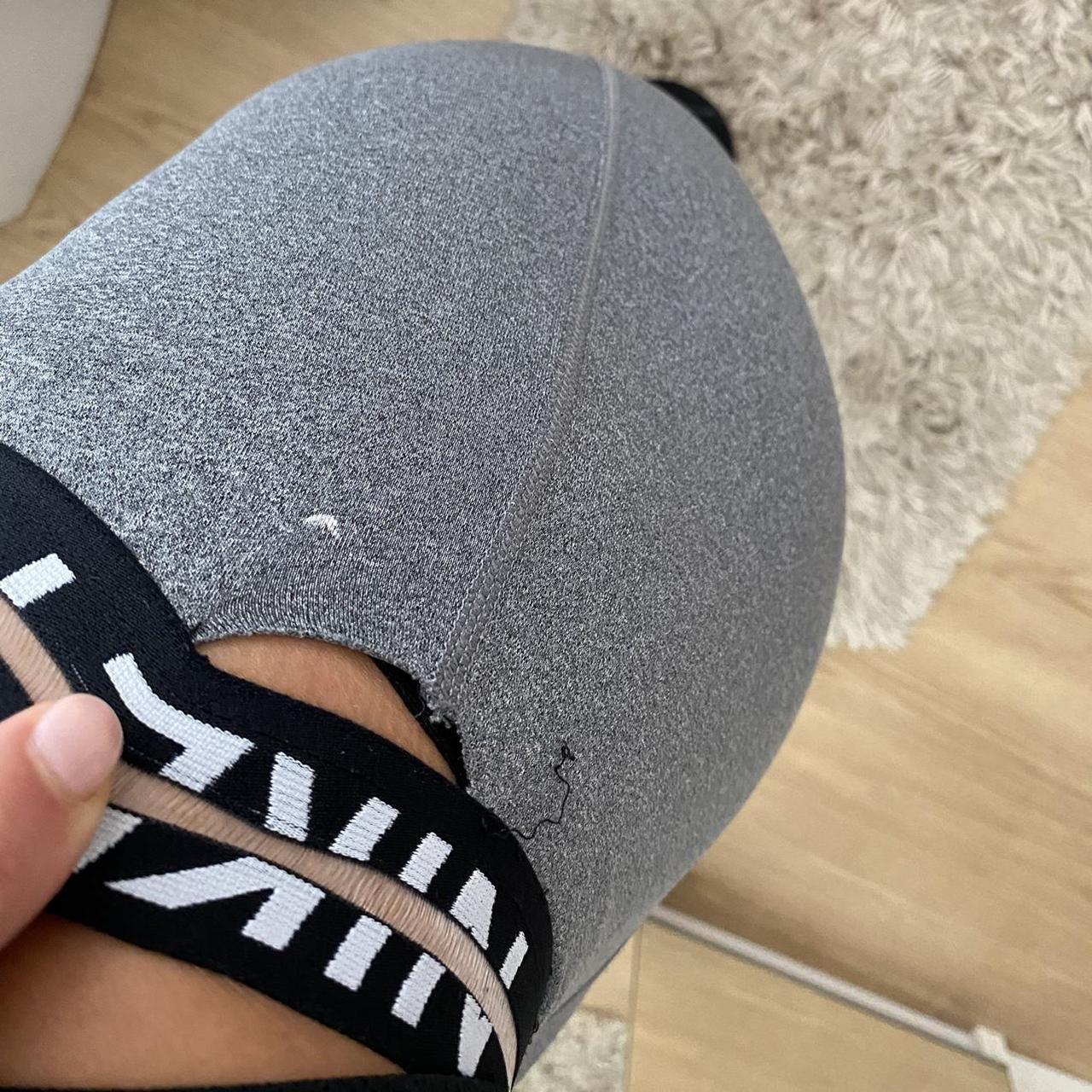 Nike grey and mesh gym legging Size XS Really... - Depop