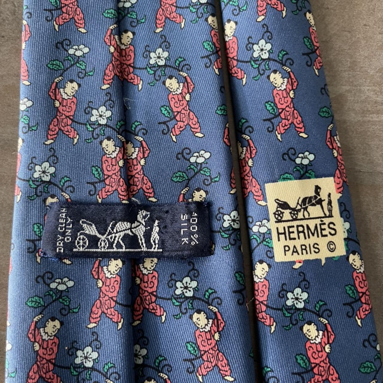 Hermes Men's Blue and Pink Belt | Depop