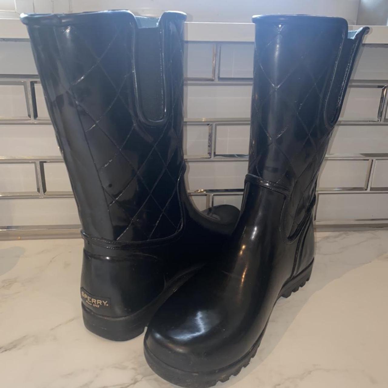 sperry rubber boots ladies