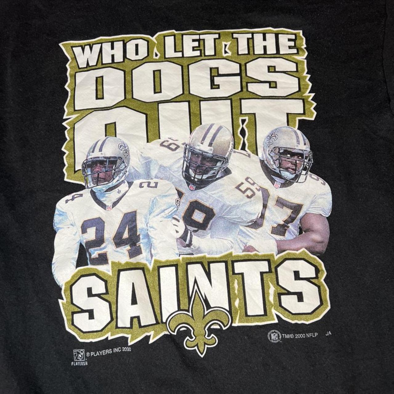 Vintage saints sweatshirt crew neck with gold - Depop