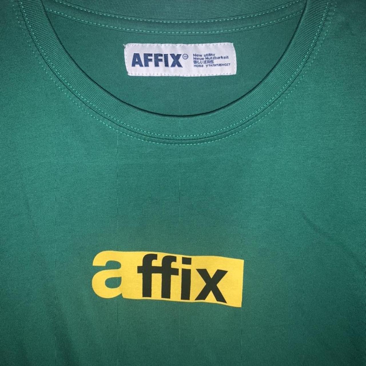 Affix Men's Green and Yellow T-shirt (4)