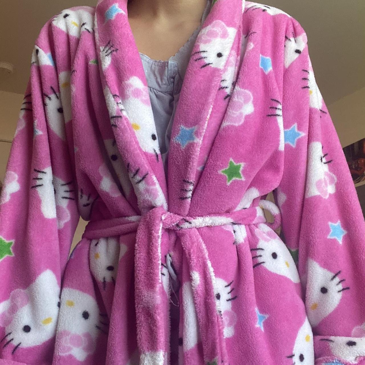 hello kitty robe bundle robe and little purple... Depop