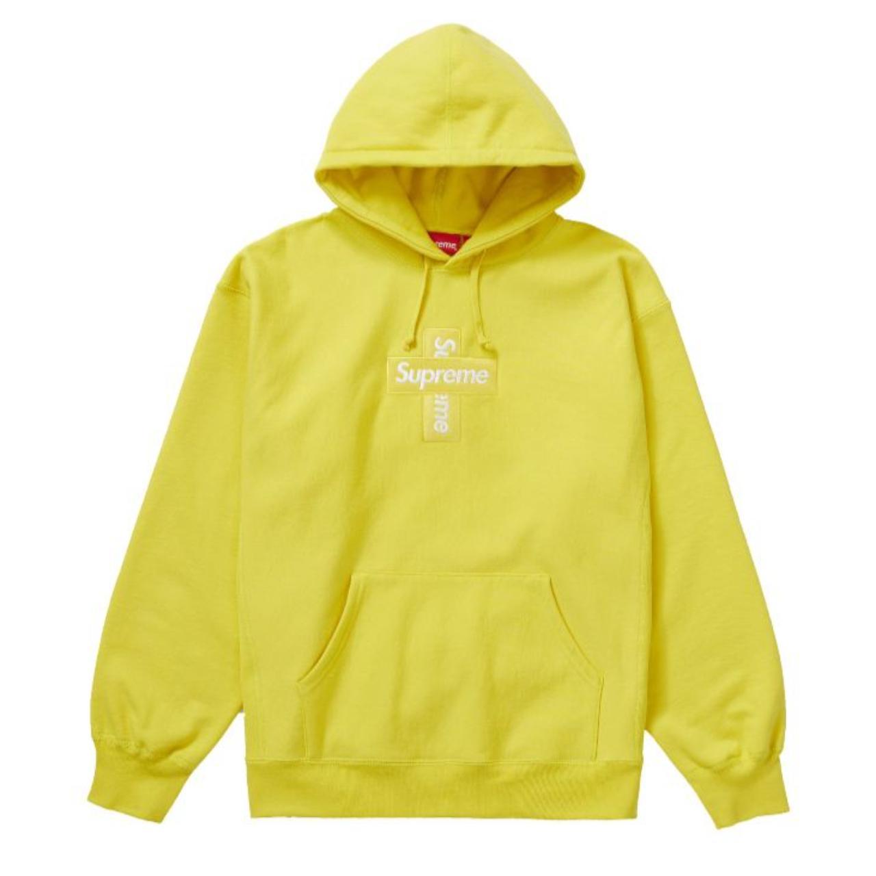 Supreme Men's Yellow Hoodie | Depop