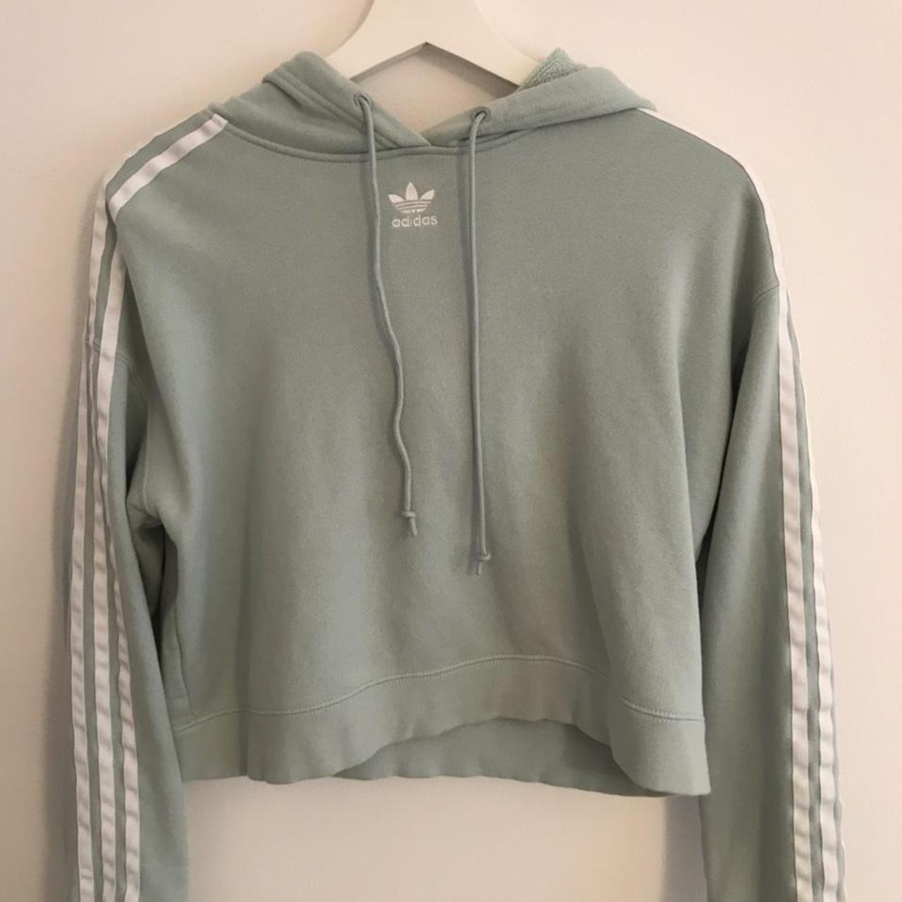 OPEN TO OFFERS: Adidas mint sage green cropped... - Depop