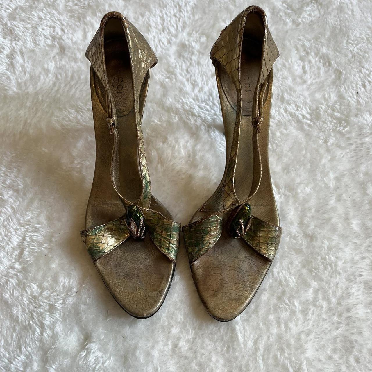 Gucci snakeskin hot sale heels