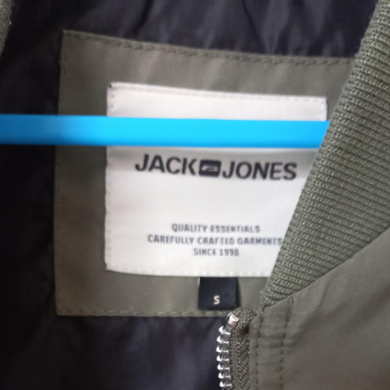 Green Jack and Jones Bomber Jacket size small, great... - Depop