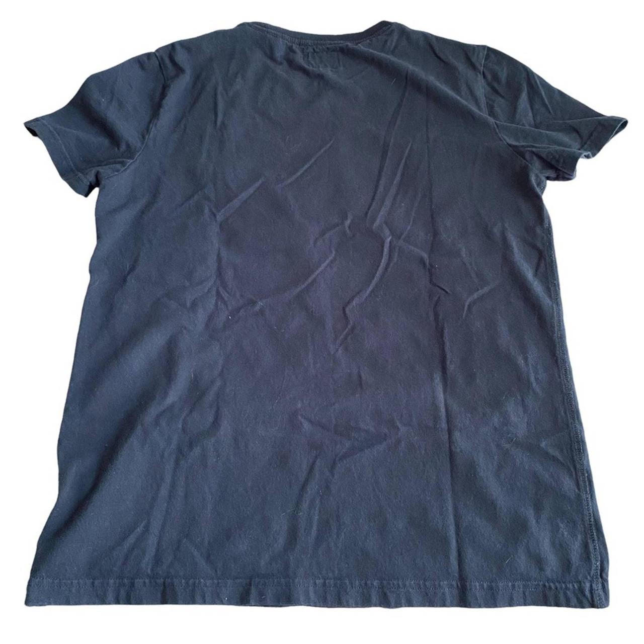 Superdry Women's Black and Blue T-shirt (2)