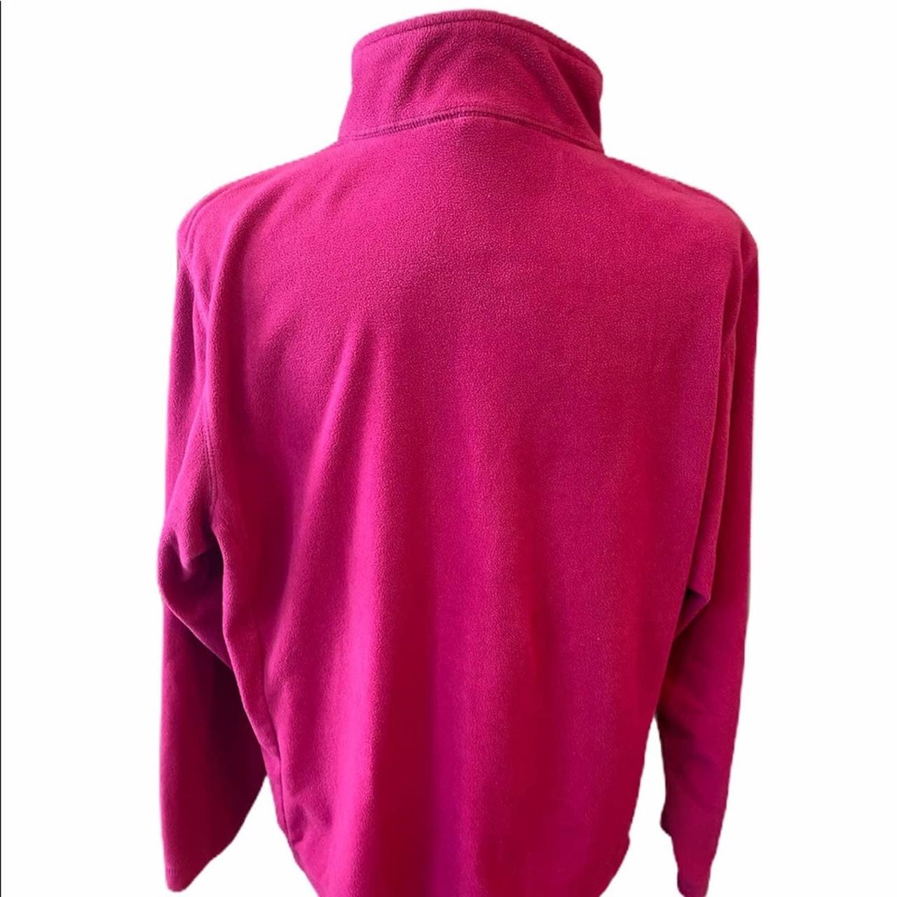 Lands’ End Fleece Size XL (1820) Magenta Gently... Depop