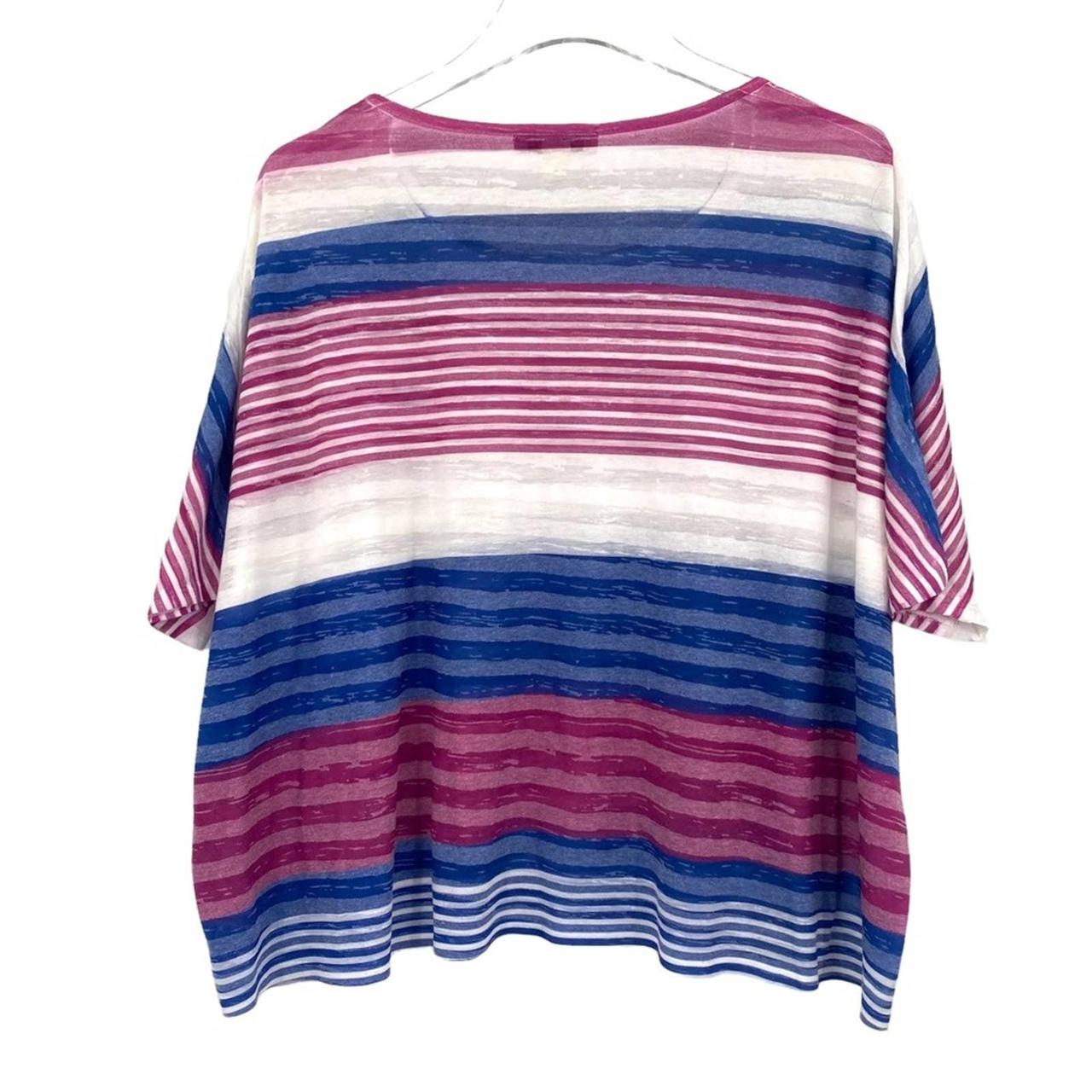 Coldwater Creek Striped Top, Size 8 Coldwater Creek... - Depop