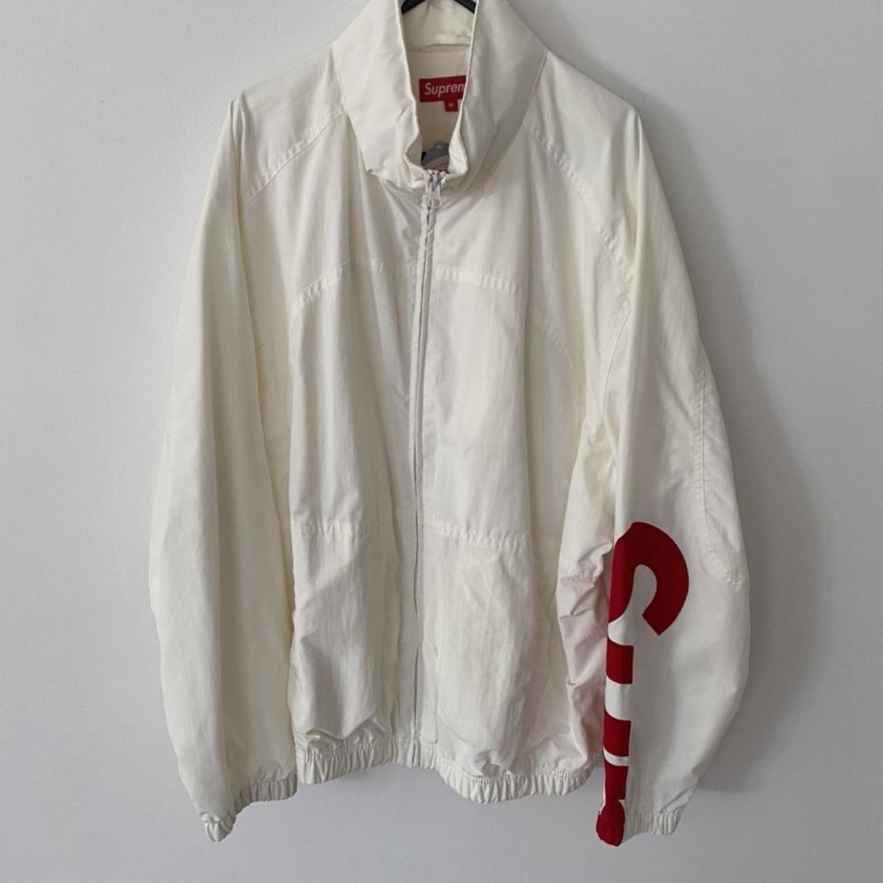 Supreme Spellout Track Jacket 'White' GOAT, 42% OFF