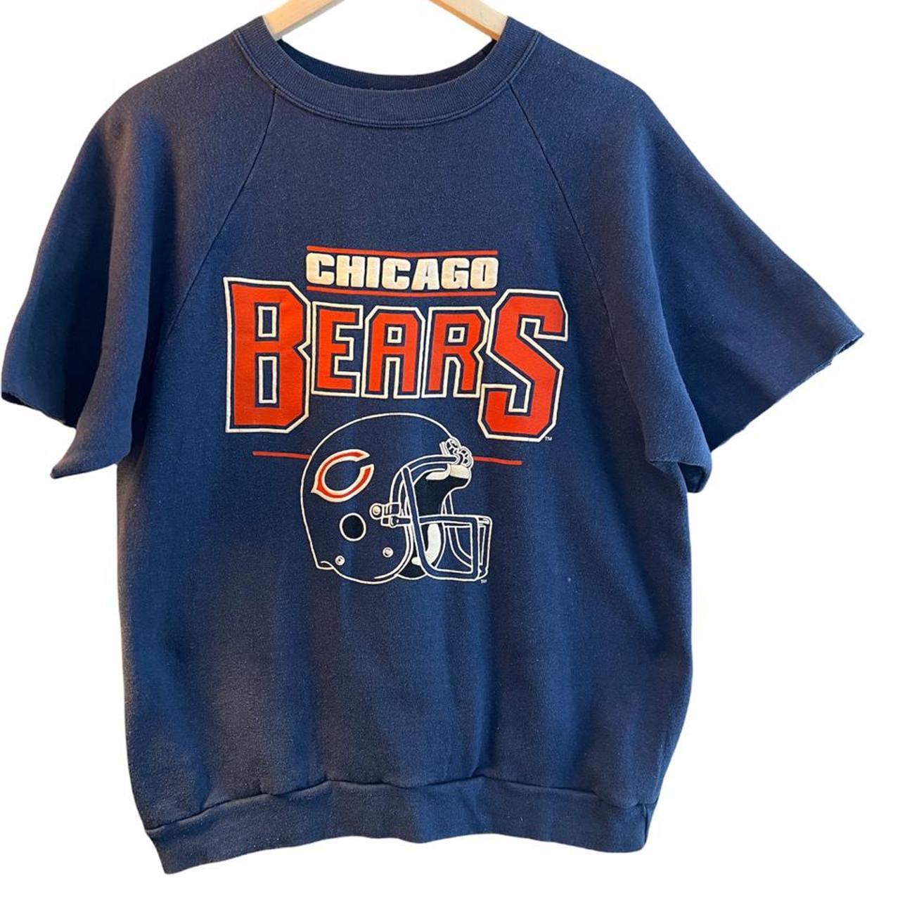 Vintage Chicago Bears Sweatshirt Fits Mens Medium Blue NFL