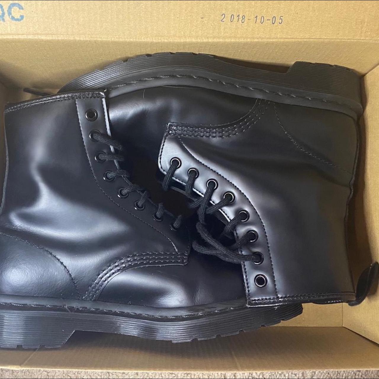 Women’s Dr. Martens black Mono Smooth Boots. only... - Depop