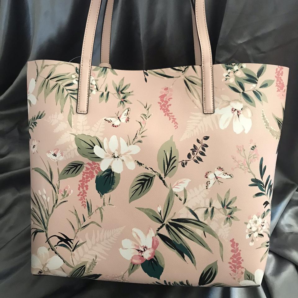 Kate Spade Mya Botanical Floral Print Reversible Tote Bag, Pink Multi