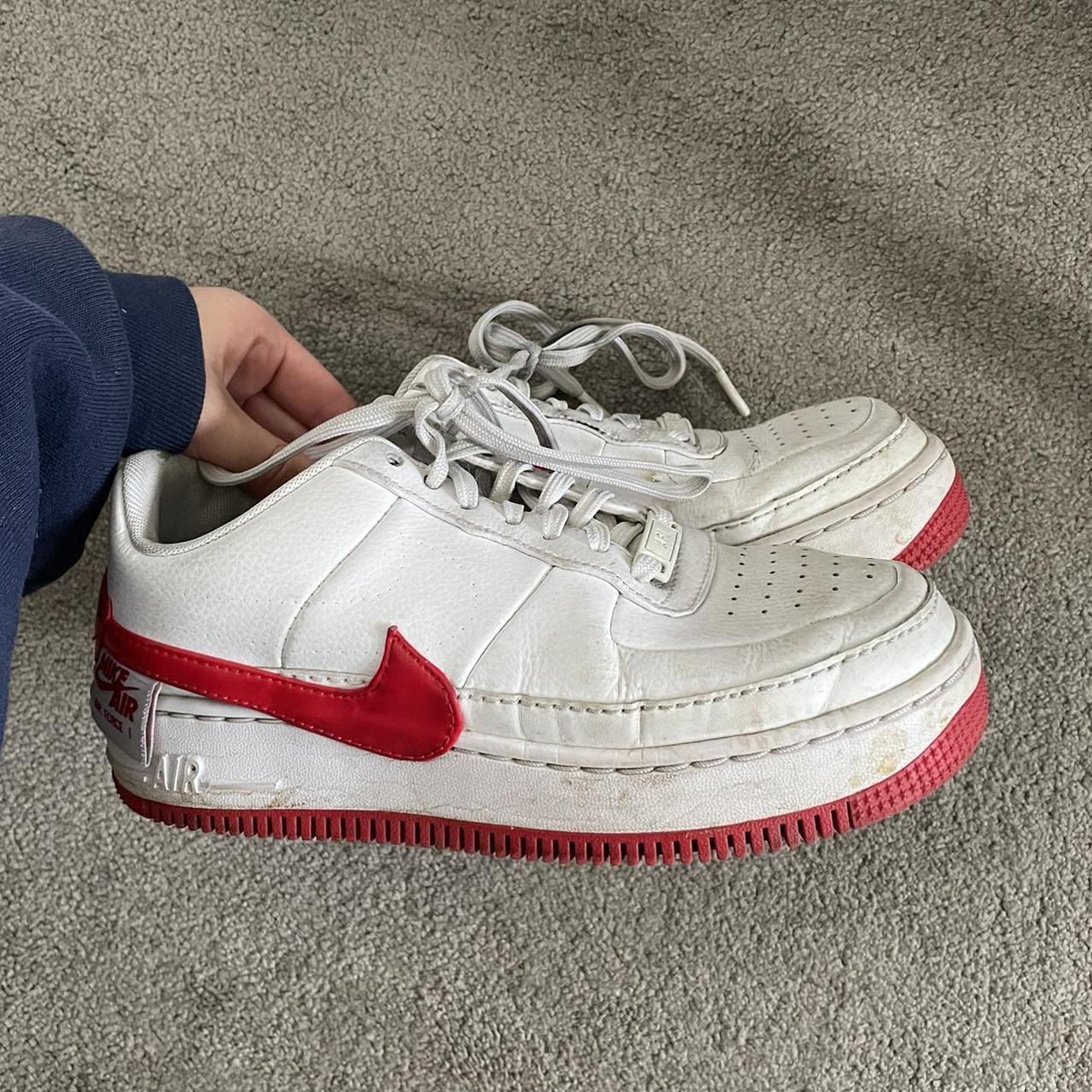 nike air force 1 red tick womens
