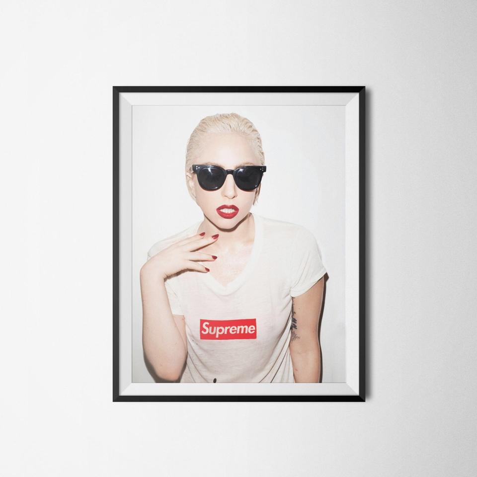 Amazon.co.jp: SUPREME シュプリーム レディーガガ lady gaga