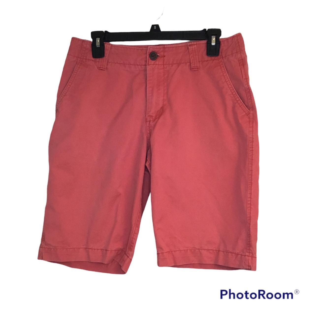 Vintage Red Aeropostale Flat Front Men's Shorts Back... - Depop