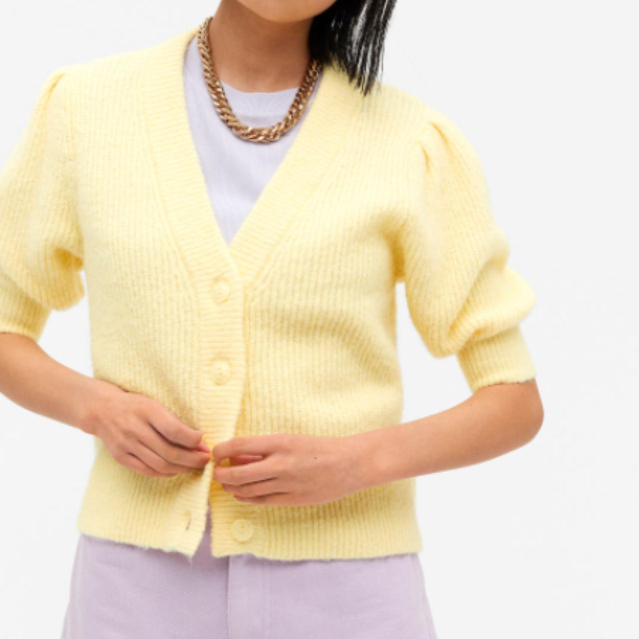 monki puff sleeve cardigan