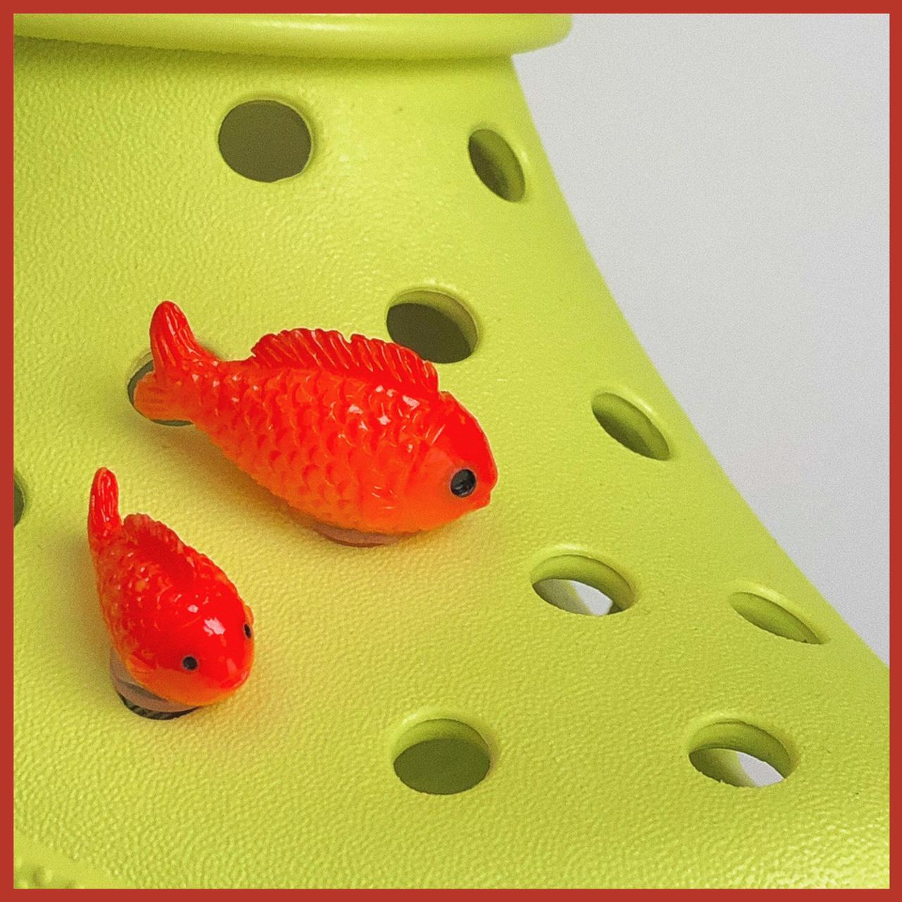 🎏🍣 fat little orange fish crocs charm 🍣🎏 These are - Depop