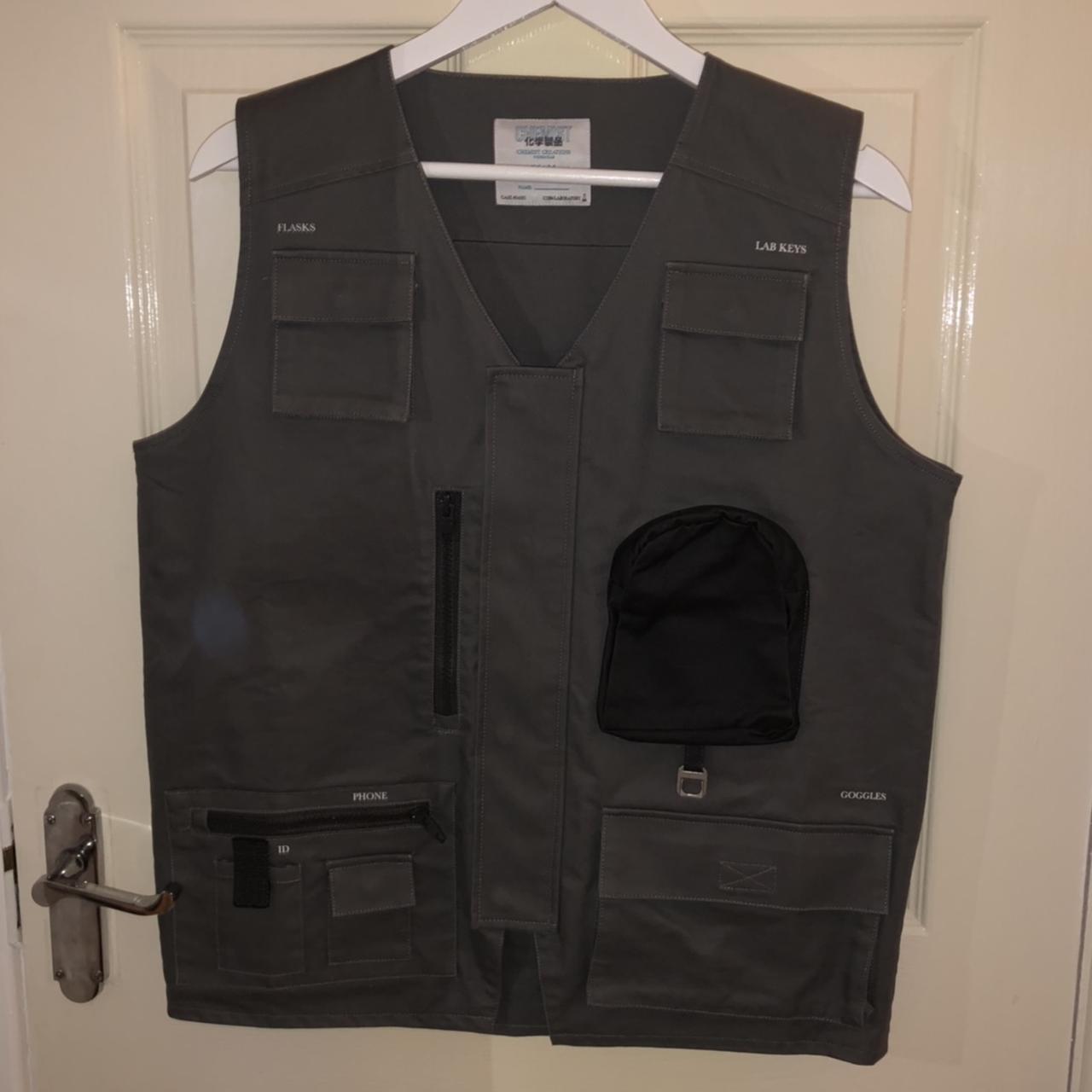 C2H4 grey utility vest bought from ejder paid Depop