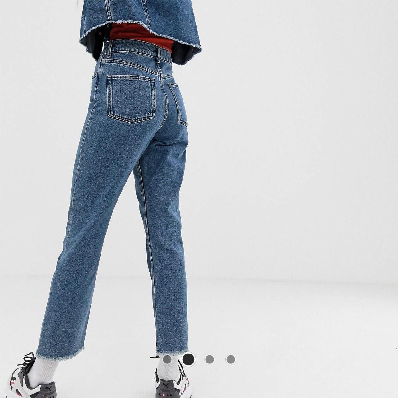 collusion x005 straight leg jeans in washed blue