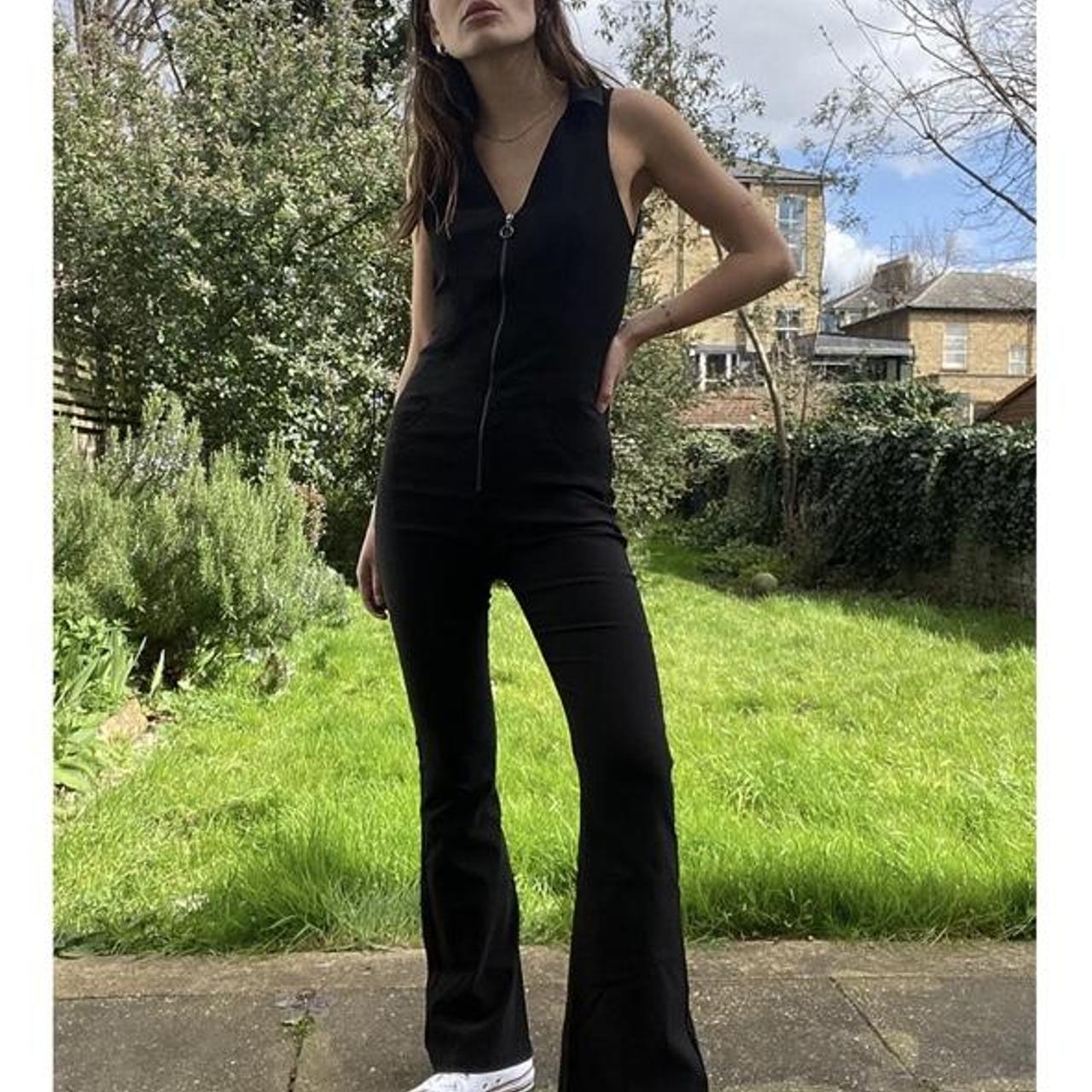 UO Black Alexa Jumpsuit Size: Small Tag Ripped Out - Depop