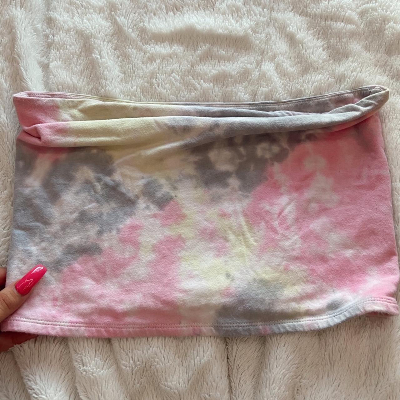 super cute tie dye tube top! #tubetop 🪐 #tiedye ⚡️... - Depop