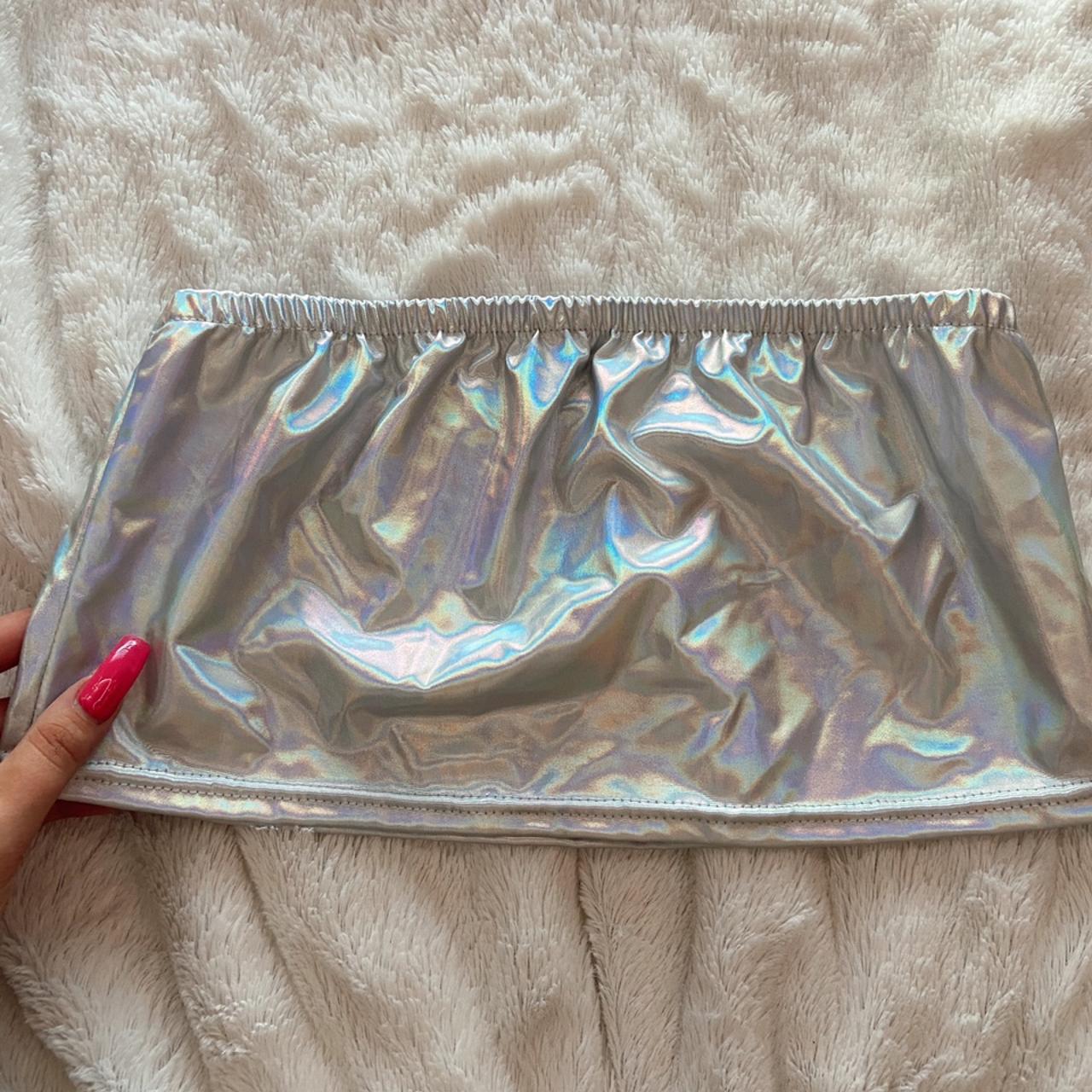 holographic tube top 🧚🏼‍♀️🌟💕 space grl... - Depop