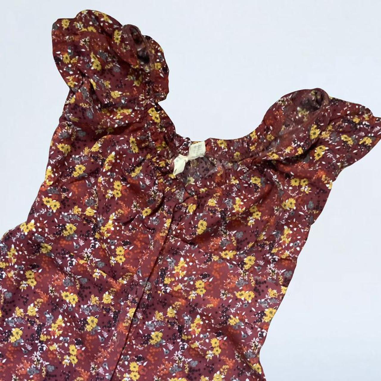 Product Image 2 - Fall floral dress 🤎 
Size: