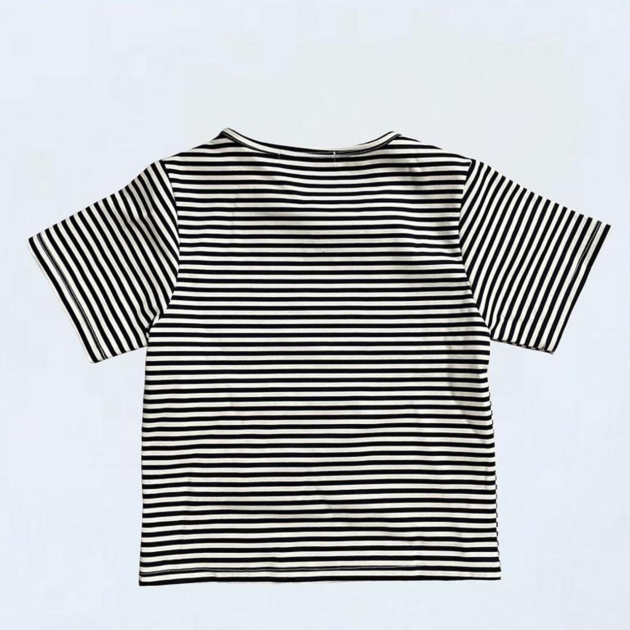 Product Image 4 - Striped Crew Neck Crop T-Shirt