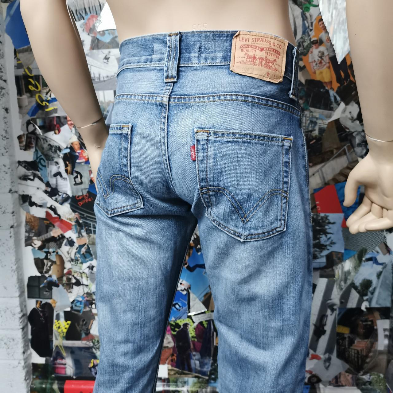 90s LEVI 506 standard fit straight leg blue Mens ... - Depop