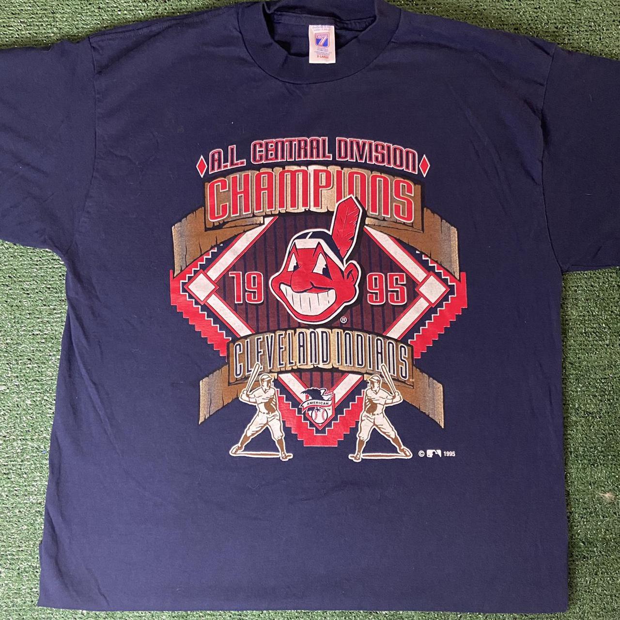 🚨 1995 MLB Cleveland Indians Division Champions... - Depop