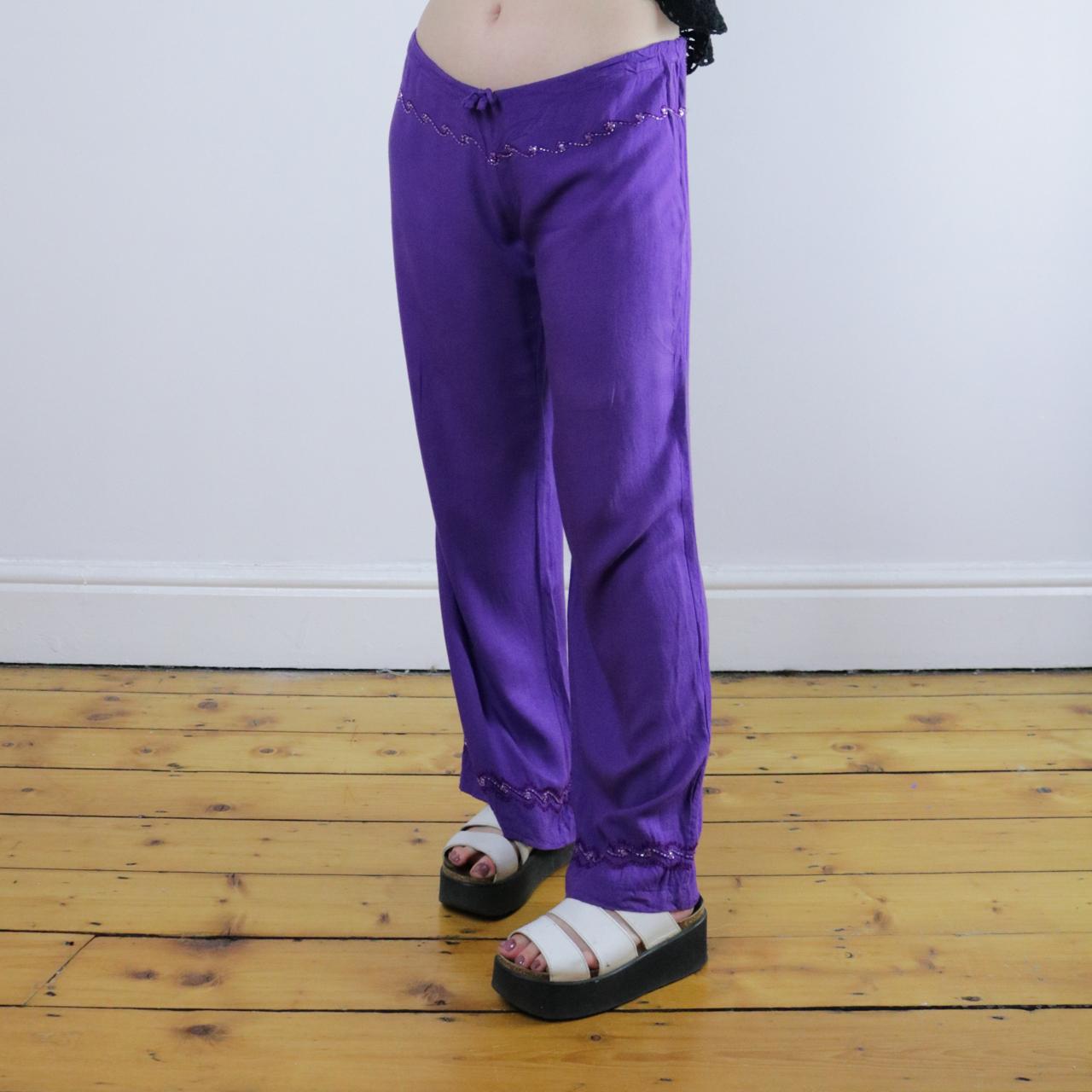 Purple Satin Wide Leg Pants | Latest african fashion dresses, Bright  fashion, Wide leg pants
