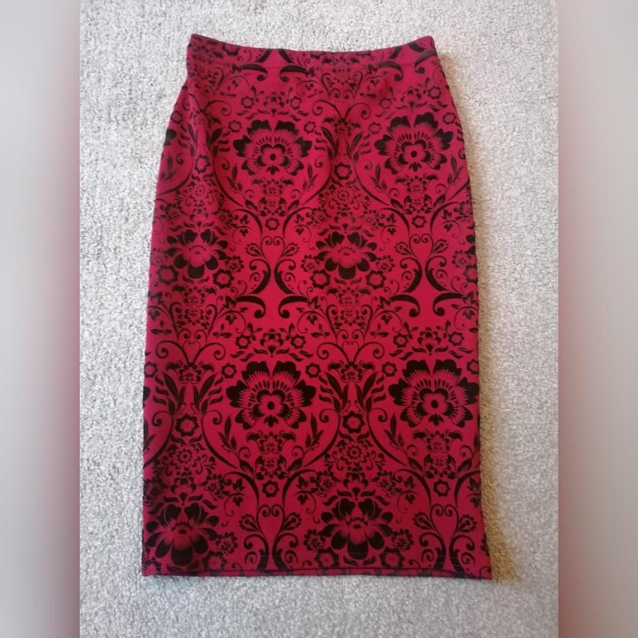 Primark red pencil on sale skirt