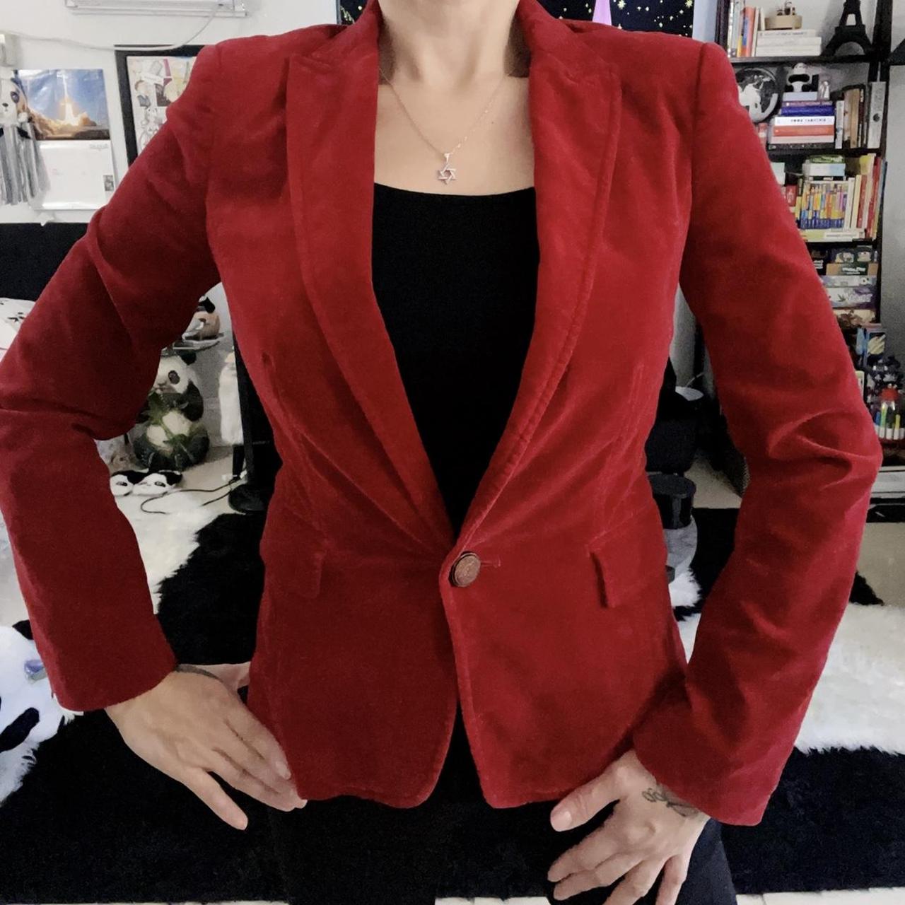 Zara Red Velvet Blazer🍉 BrandZARA Price... Depop