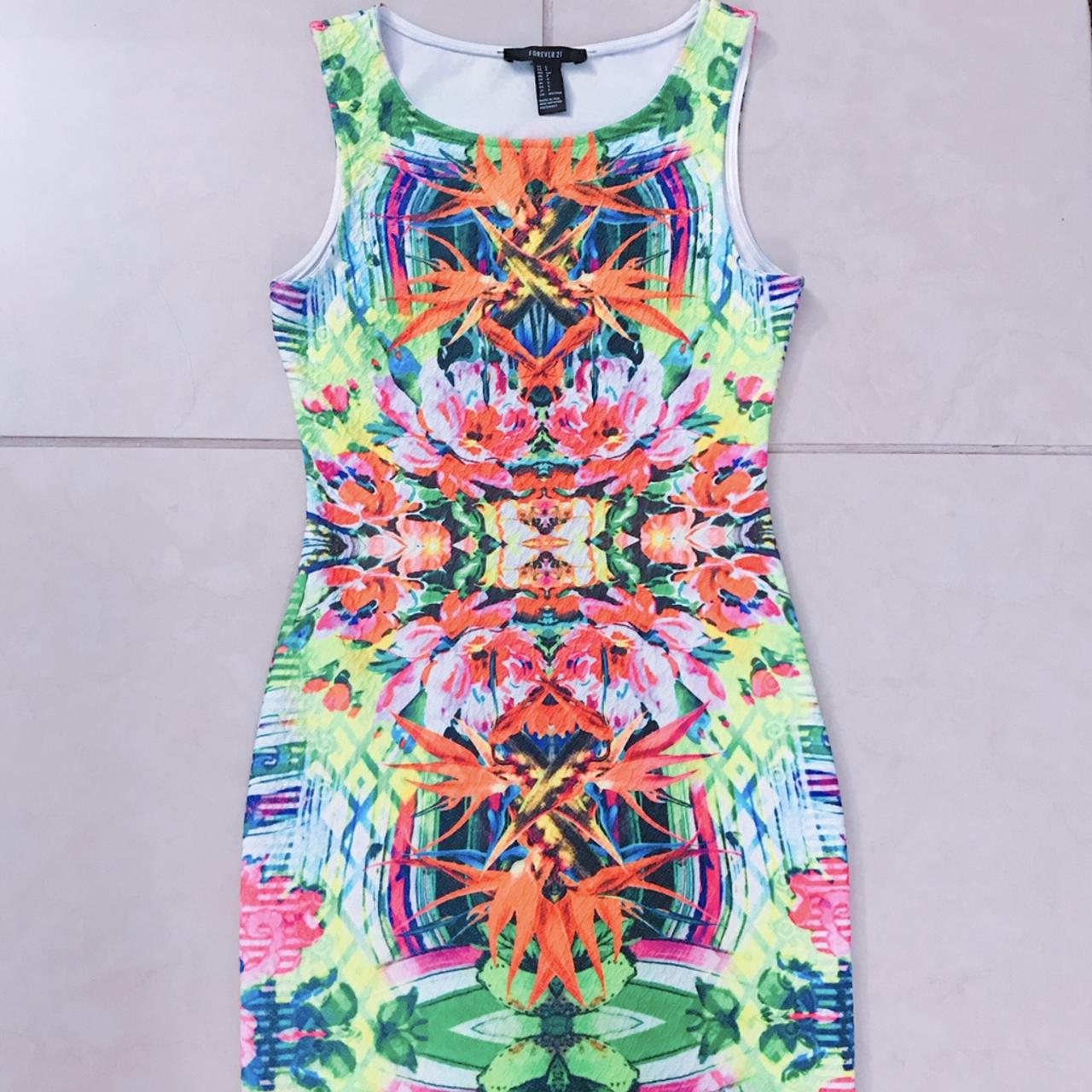 Forever 21 fashion multicolor dress