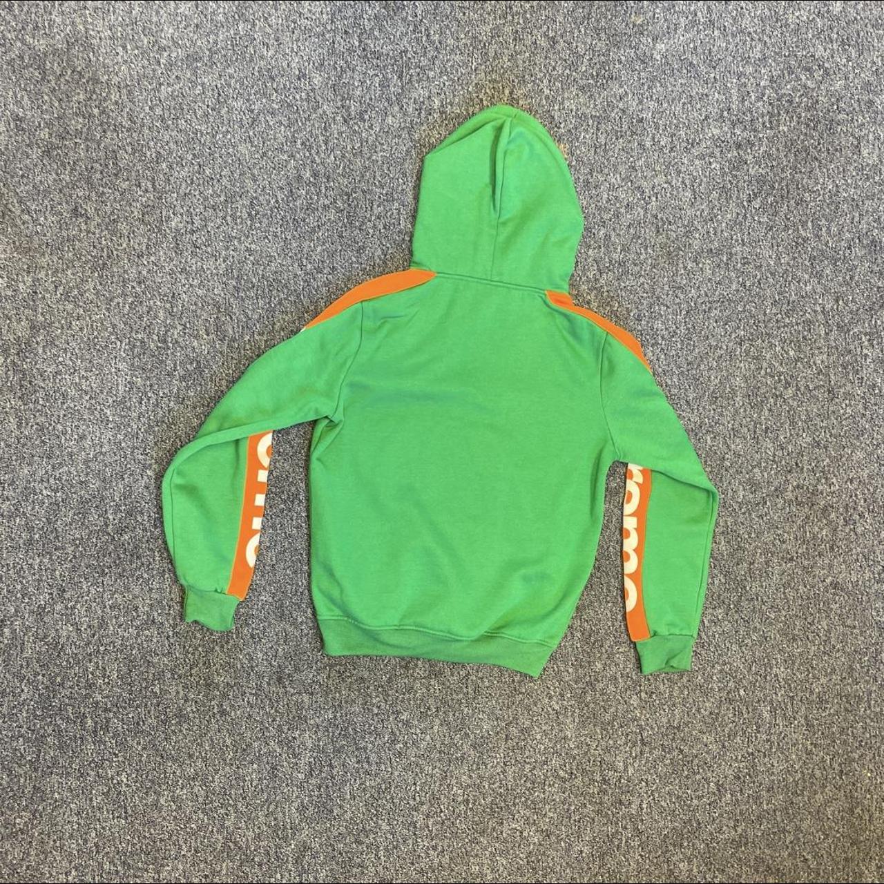 Supreme Green Orange fairly Sideline Hoodie Size