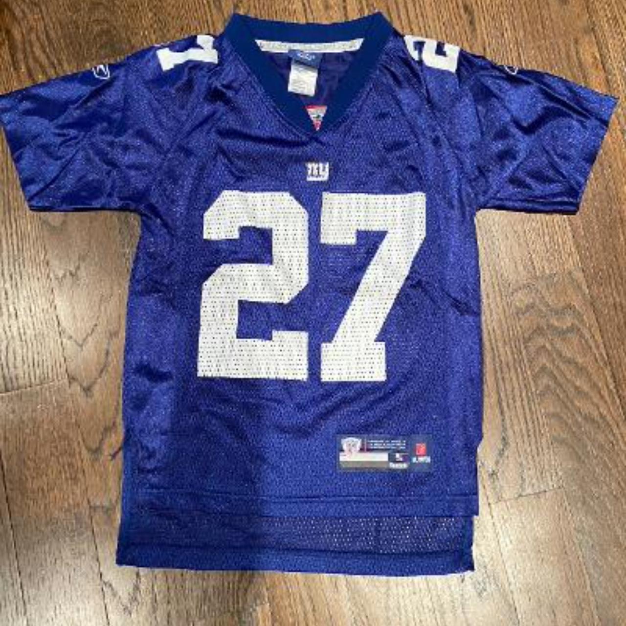 NY Giants Kids Jersey #27 Jacobs Reebok brand... - Depop