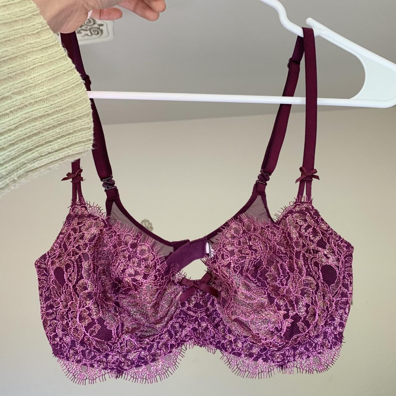 VS floral coquette lace long line cami bralette - Depop