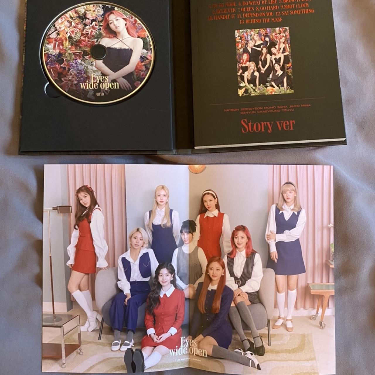 TWICE “Eyes Wide Open” album 💿 Inclusions: - 2 Mina… - Depop
