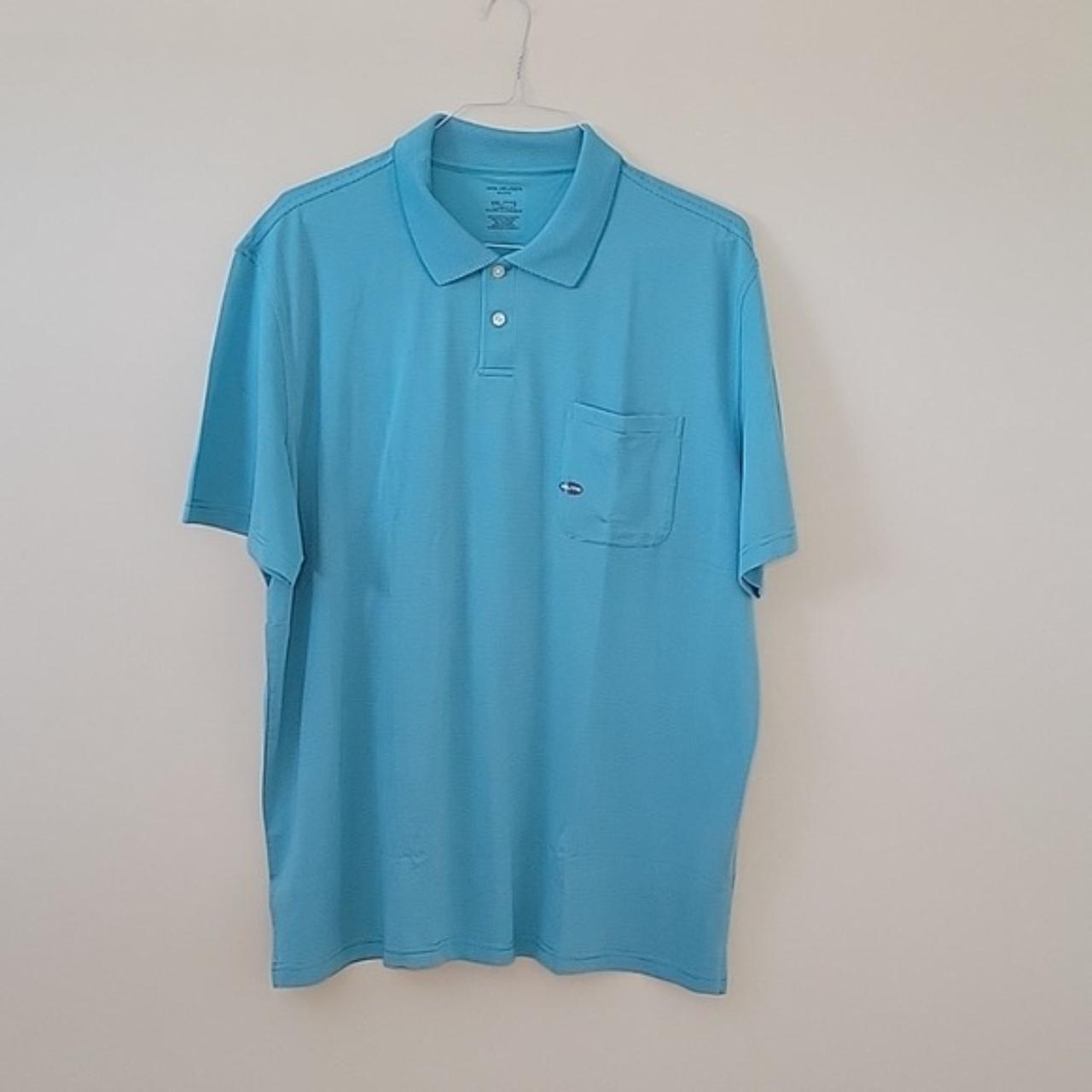 Van Heusen Men's Blue Polo-shirts | Depop