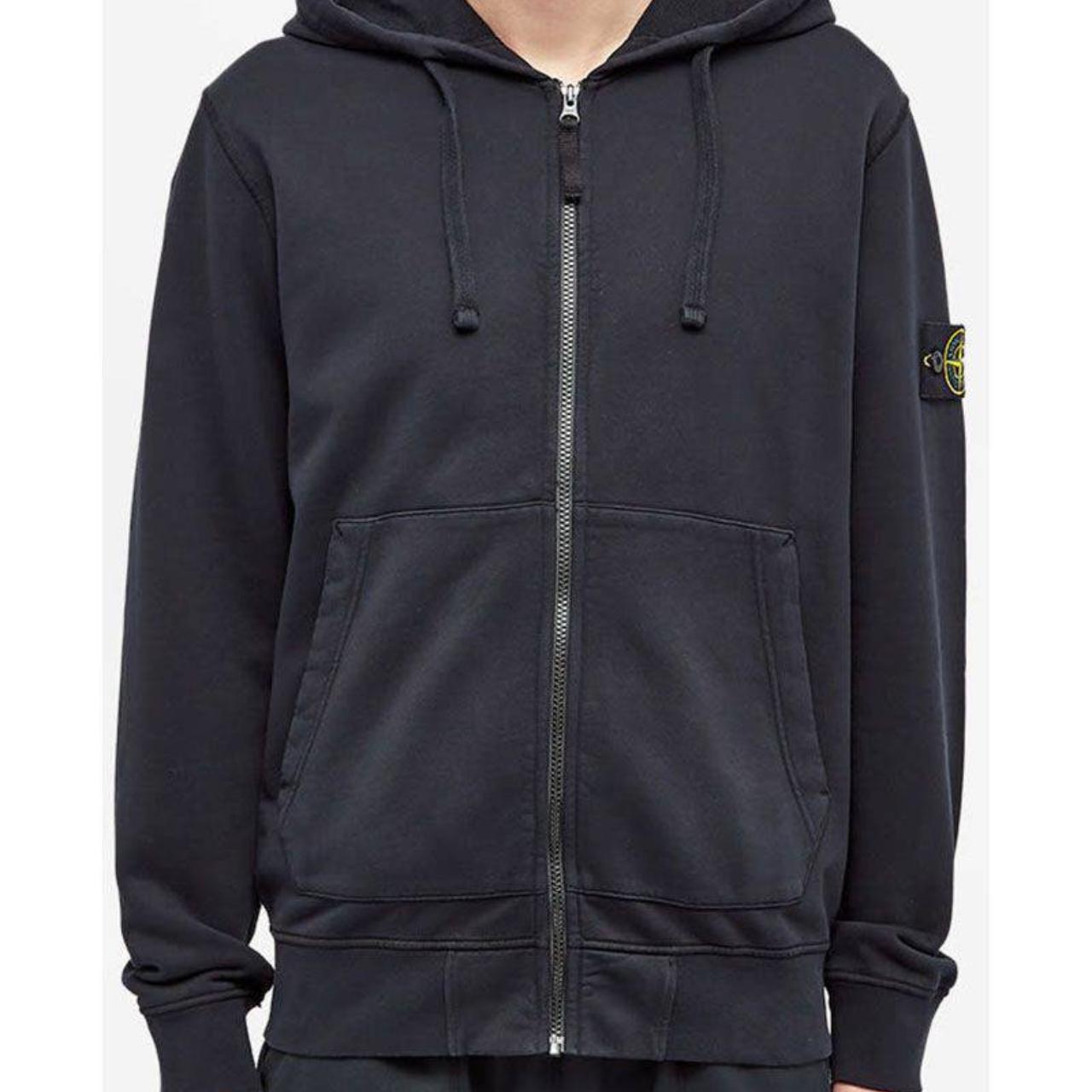 Mens stone island on sale zip up hoodie